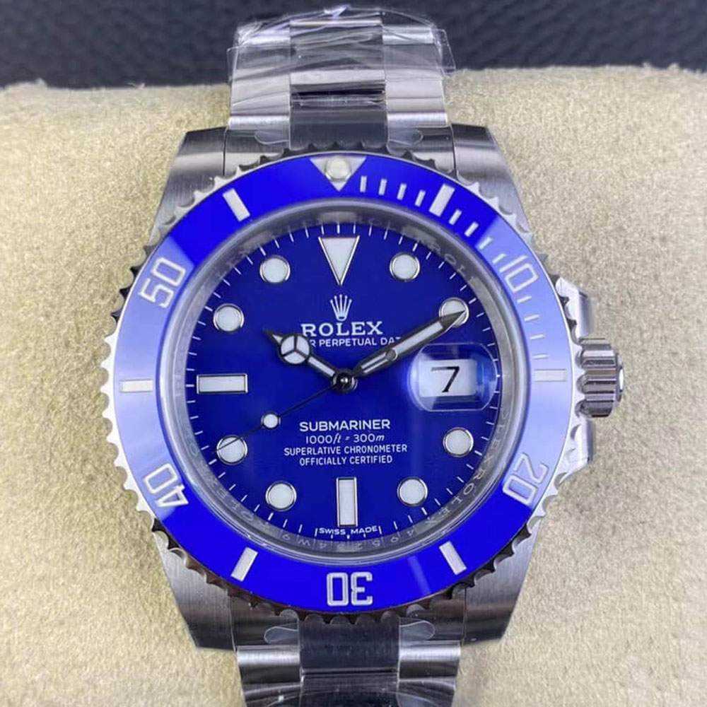 Rolex 1:1 Super Clone Submariner Date 40mm 116619LB Blue Dial
