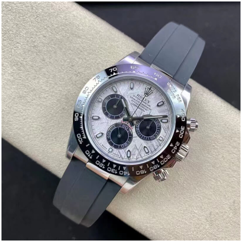 Rolex 1:1 Super Clone Daytona 40mm Oyster Flex 116519LN Meteorite Dial
