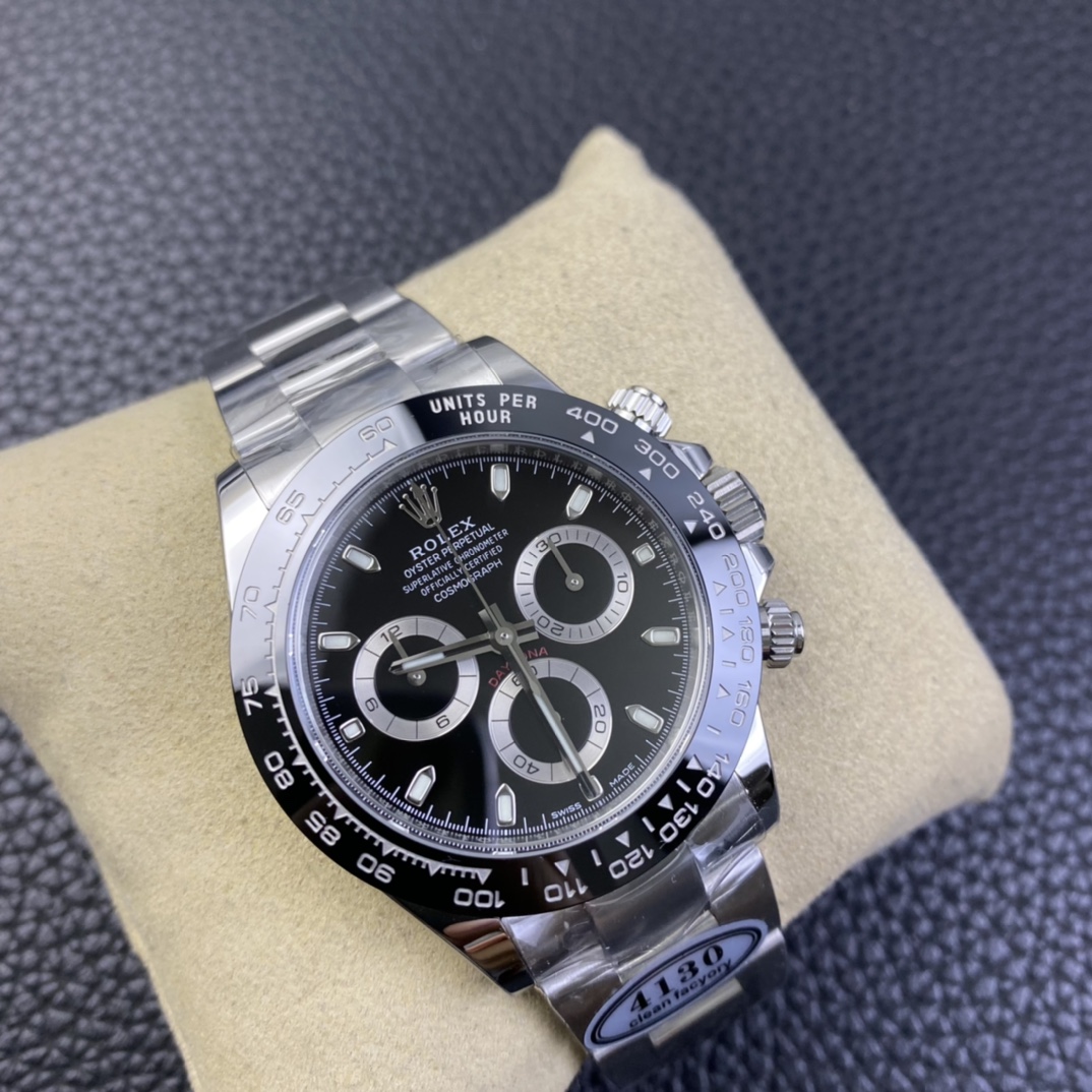 Rolex 1:1 Super Clone Daytona 40mm 116500LN Black Dial