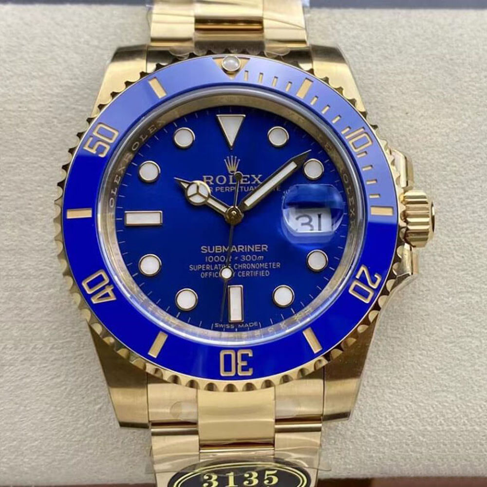 Rolex 1:1 Super Clone Submariner Date 40mm 116618LB Blue Dial