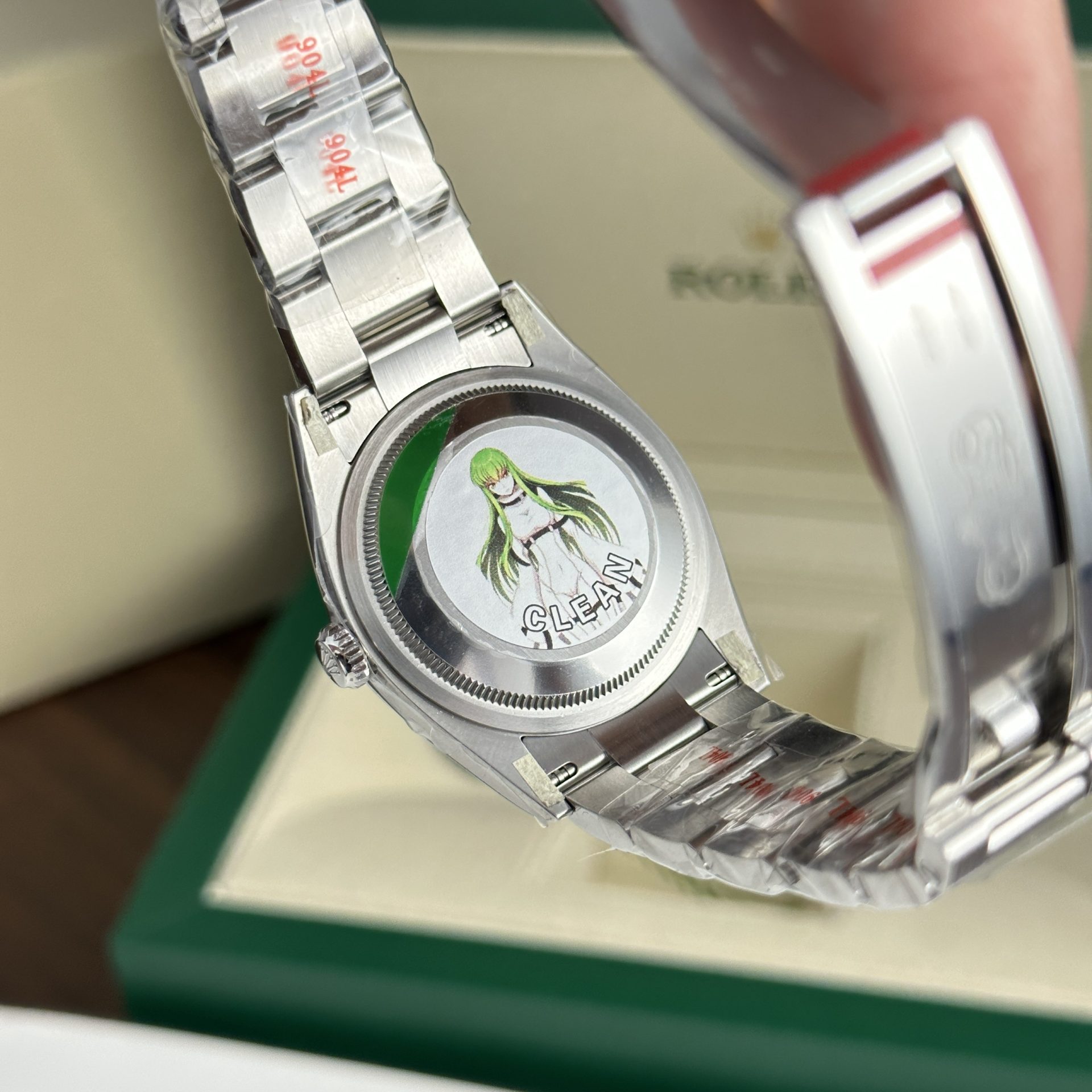 Rolex 1:1 Super Clone Oyster Perpetual Blue Dial Domed Bezel 36mm 126000