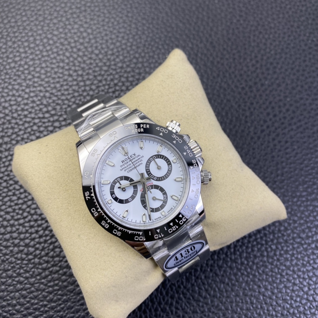 Rolex 1:1 Super Clone Daytona 40mm 116500LN White Dial
