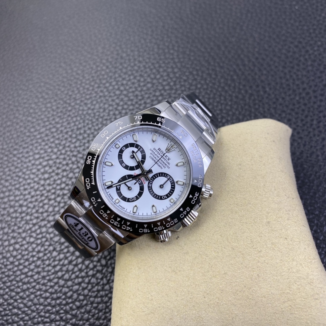 Rolex 1:1 Super Clone Daytona 40mm 116500LN White Dial
