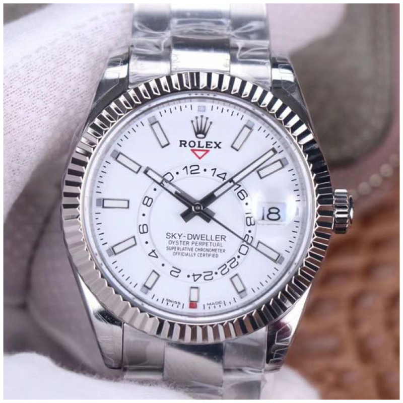 Rolex 1:1 Super Clone Sky-Dweller 42mm 326934 White Dial