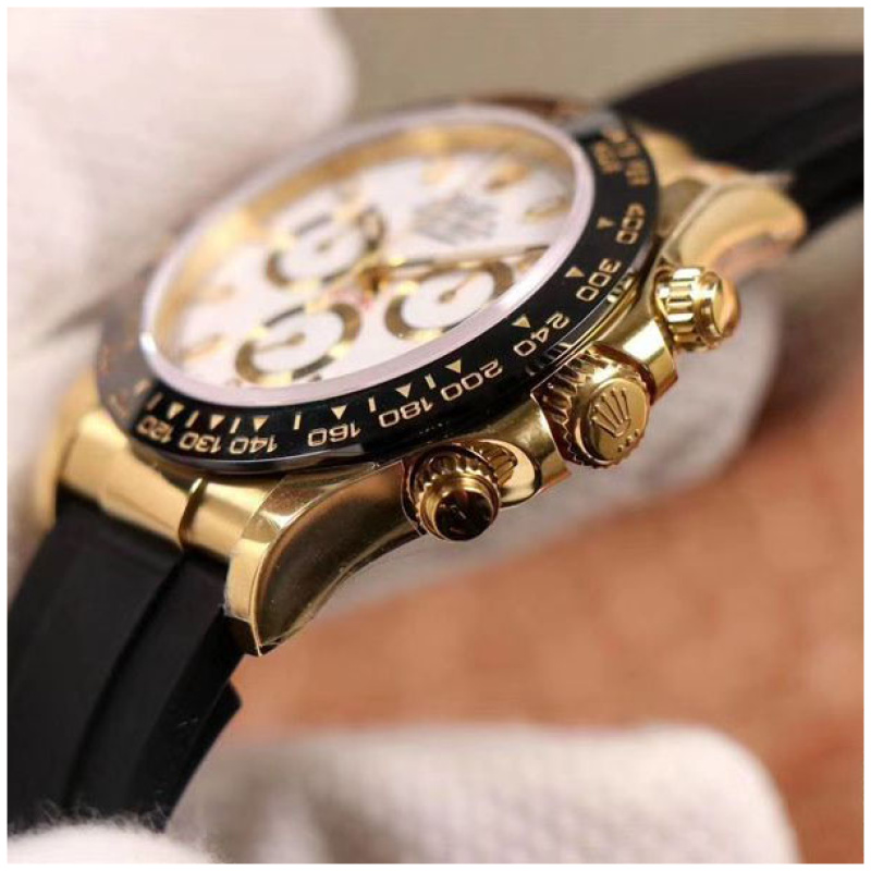 Rolex 1:1 Super Clone Daytona 40mm Oyster Flex 116518LN White Dial