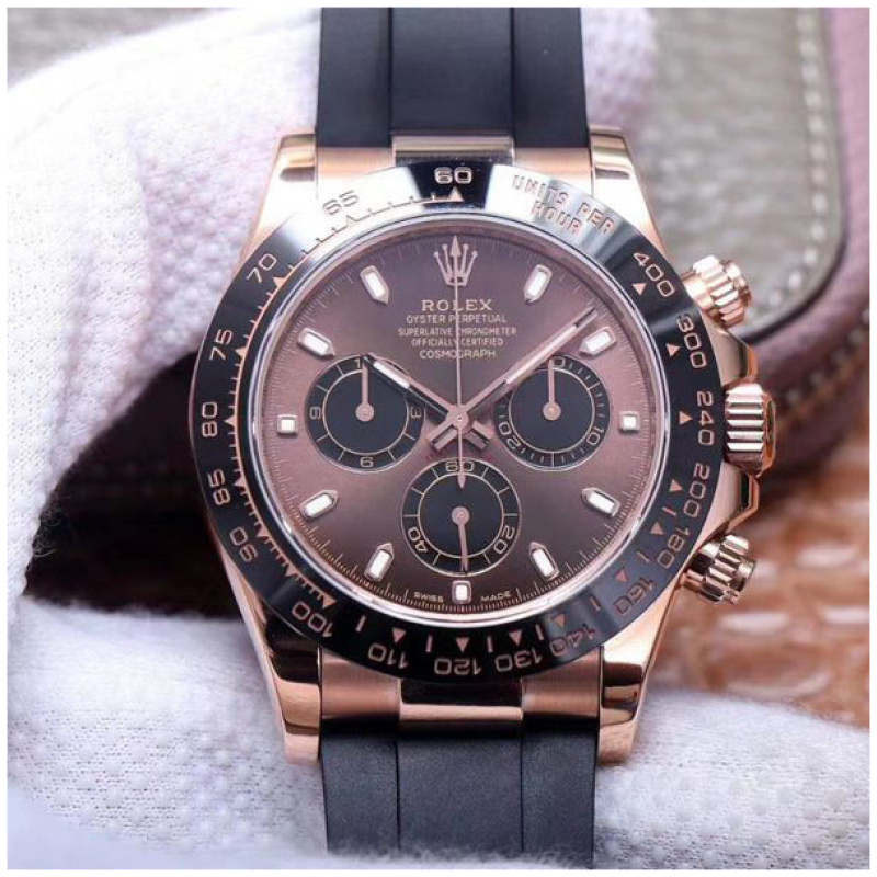 Rolex 1:1 Super Clone Daytona 40mm Oyster Flex 116515LN Chocolate Dial