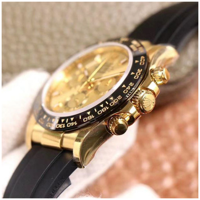 Rolex 1:1 Super Clone Daytona 40mm Oyster Flex 116518LN Champaign Dial