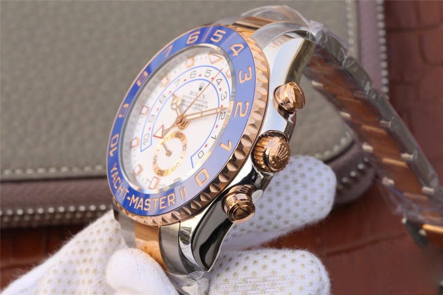 Rolex 1:1 Super Clone Yacht-Master II 44mm 116681 White Dial