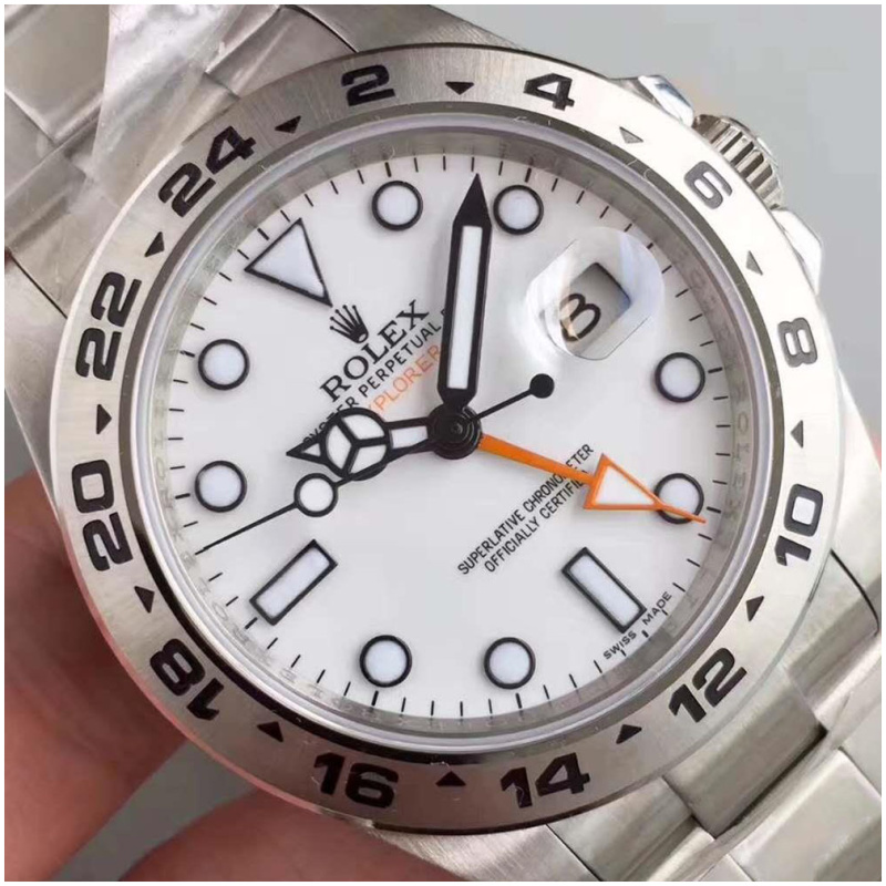 Rolex 1:1 Super Clone Explorer II 216570 42mm White Dial