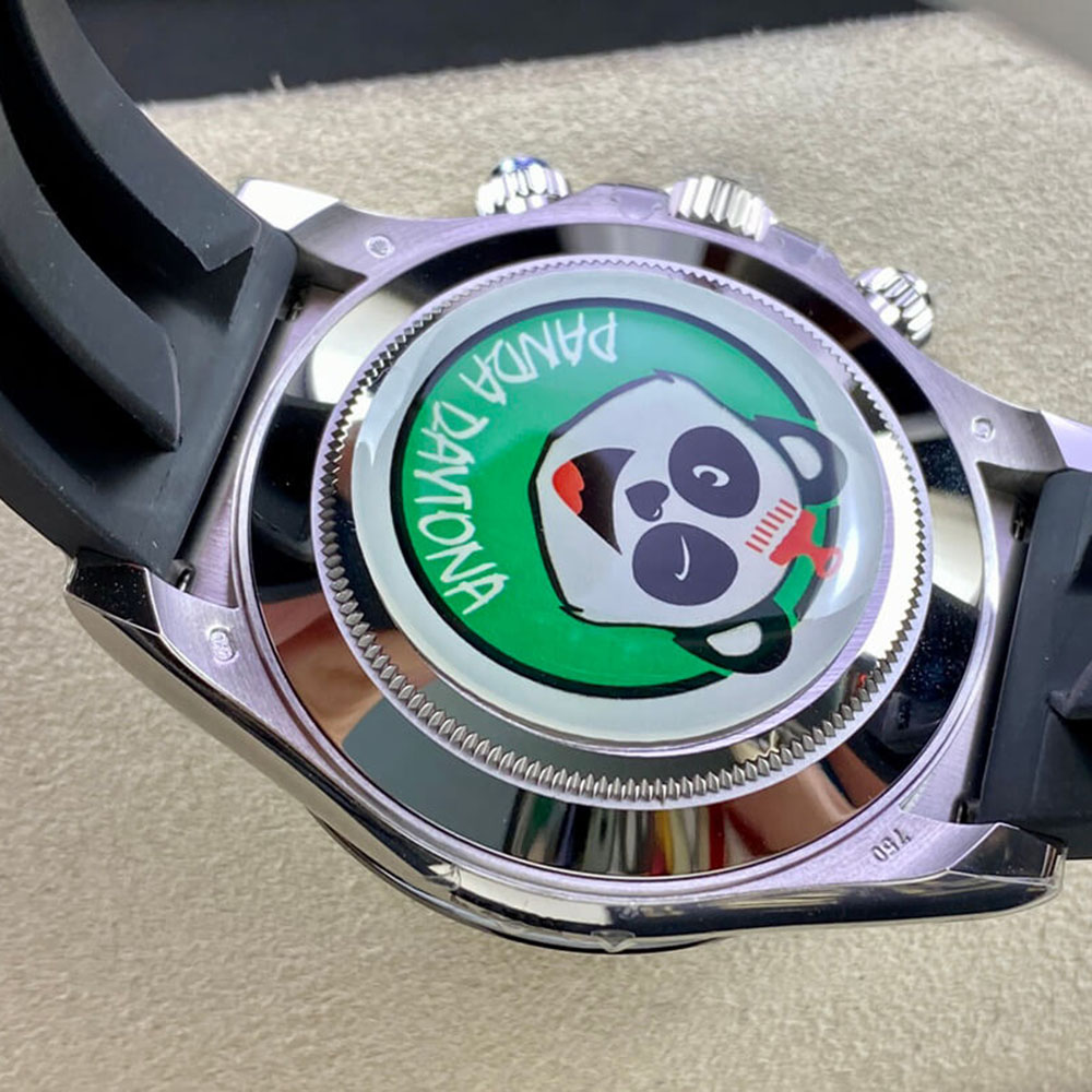 Rolex 1:1 Super Clone Daytona 40mm Oyster Flex 116519LN White Gold Black Diamond Dial
