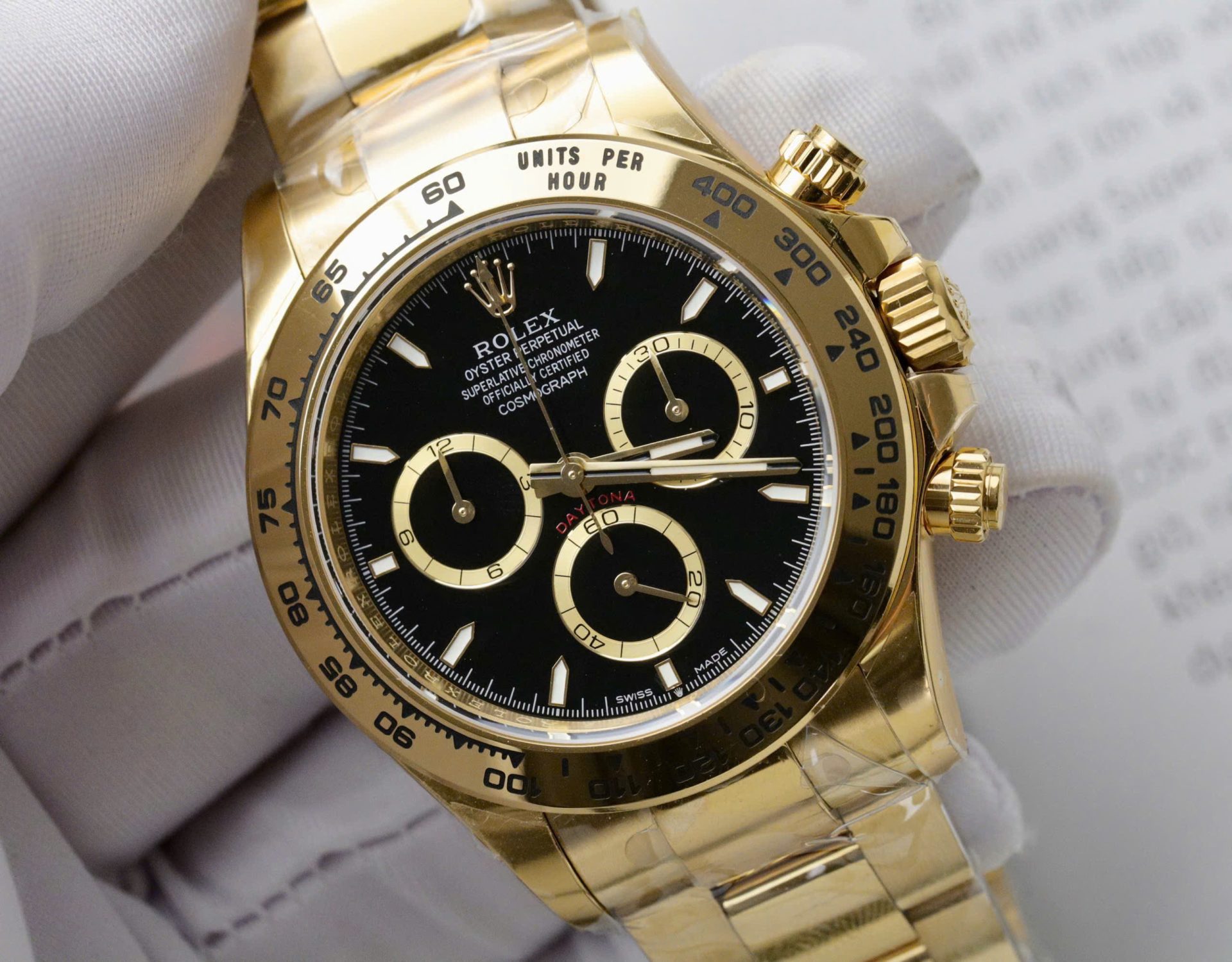 Rolex 1:1 Super Clone Cosmograph Daytona Oyster, 40 mm, Oystersteel and yellow gold m126508-0004
