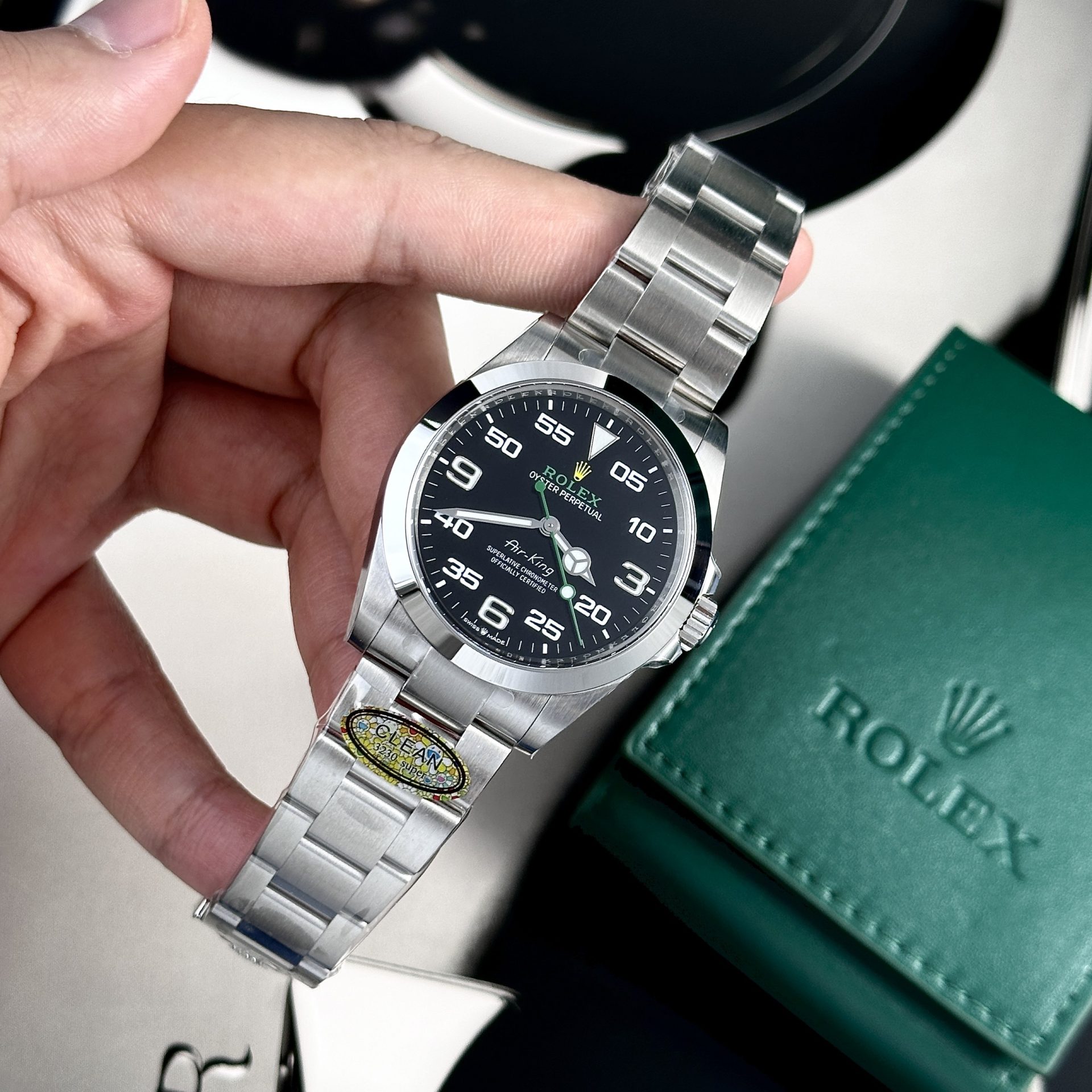 Rolex 1:1 Super Clone Air-King 40mm 126900 Black Dial