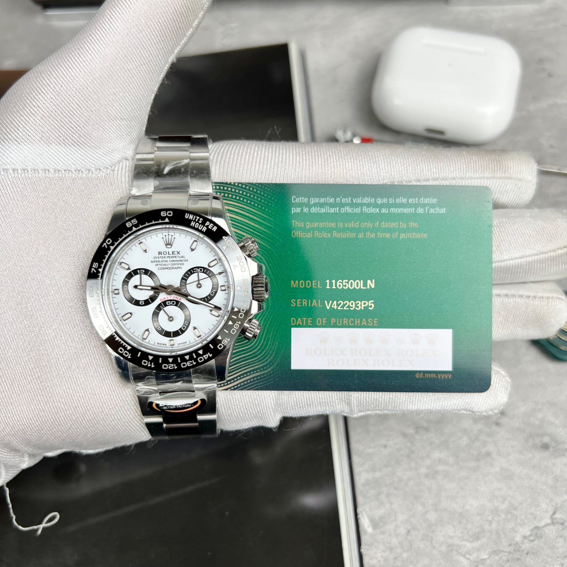 Rolex 1:1 Super Clone Cosmograph Daytona watch Oyster, 40 mm, Oystersteel m126500ln