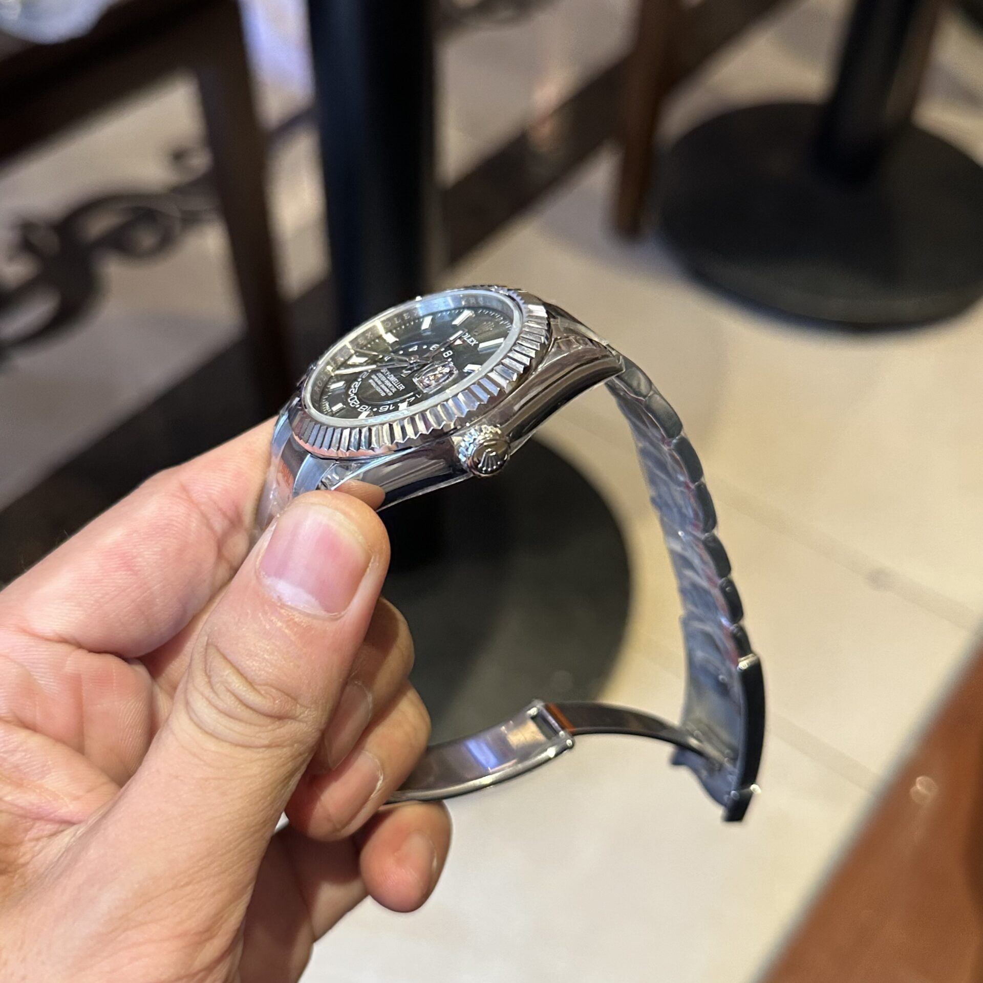 Rolex 1:1 Super Clone Sky-Dweller Oyster, 42 mm, Oystersteel and white gold m336934-0001