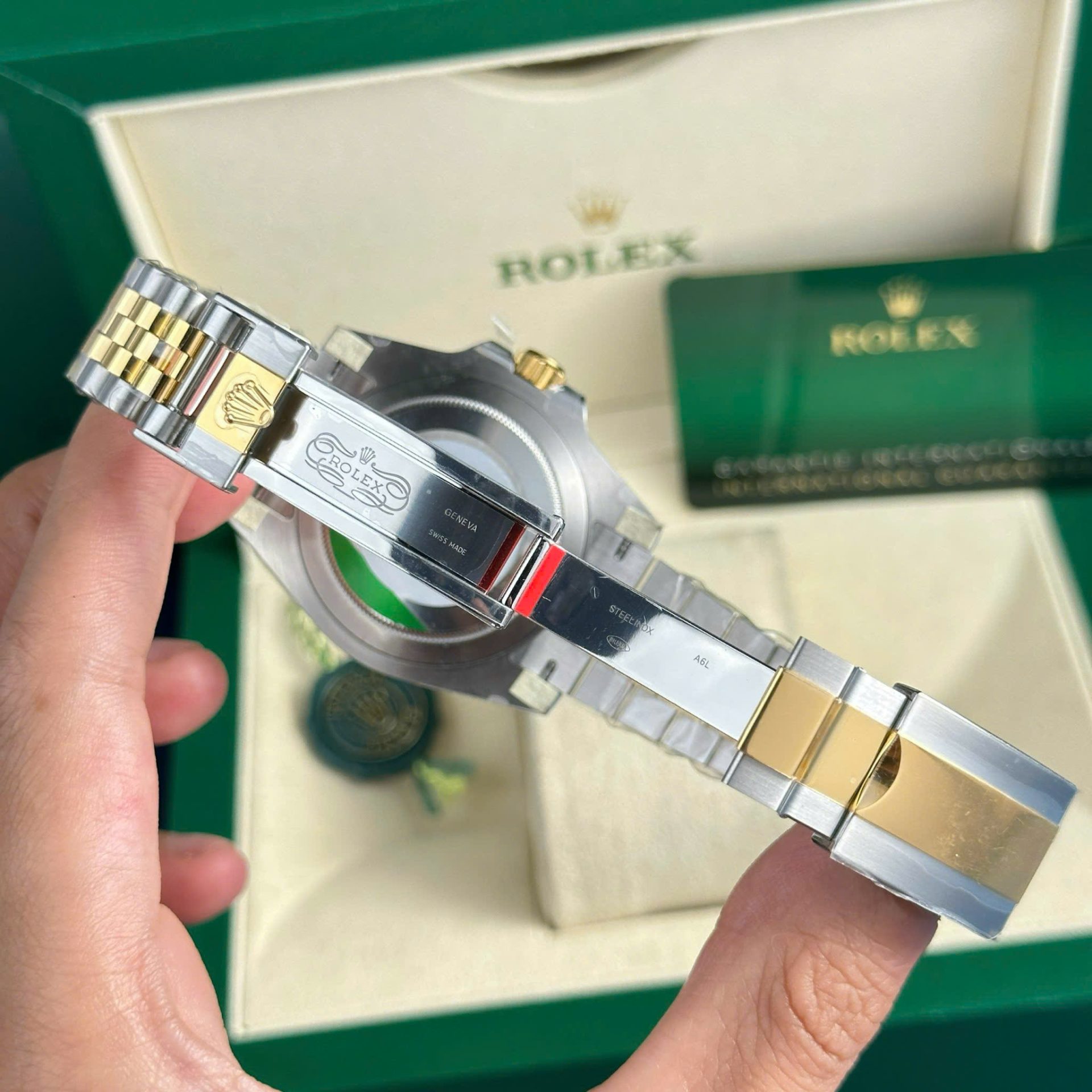 Rolex 1:1 Super Clone GMT-Master II Oyster, 40 mm, yellow gold m126713grnr-0001