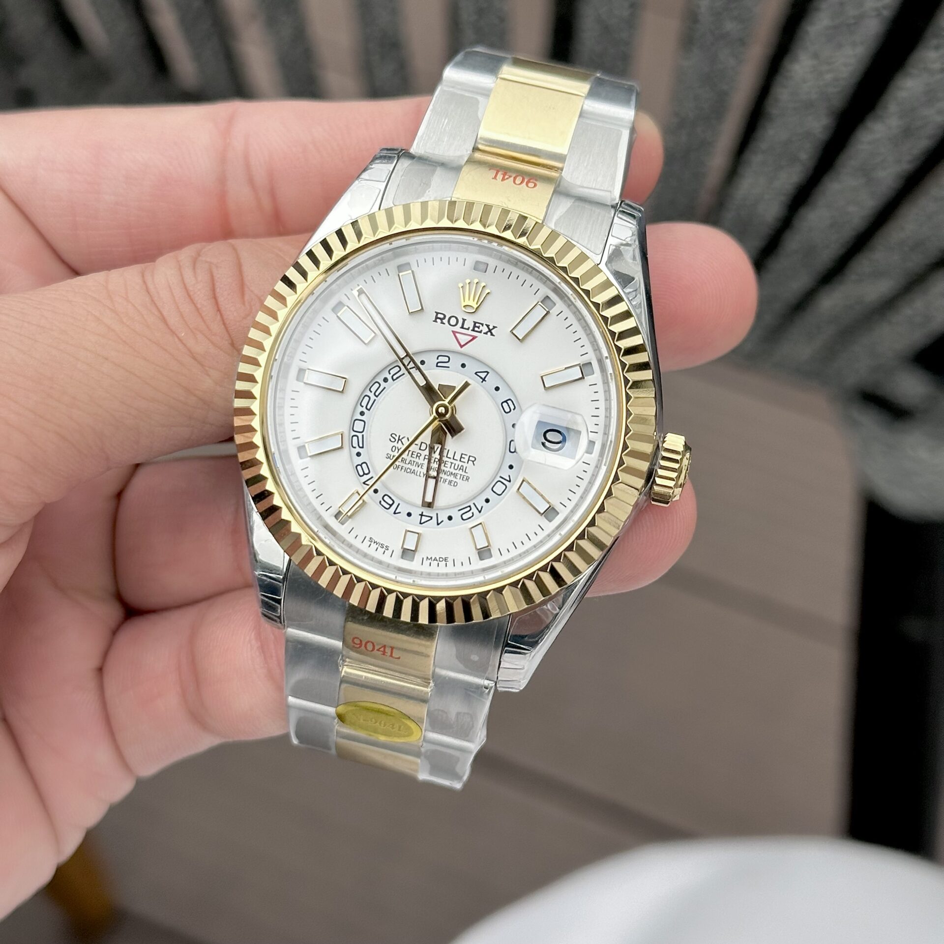 Rolex 1:1 Super Clone Sky-Dweller Oyster, 42 mm, Oystersteel and yellow gold m336933-0005