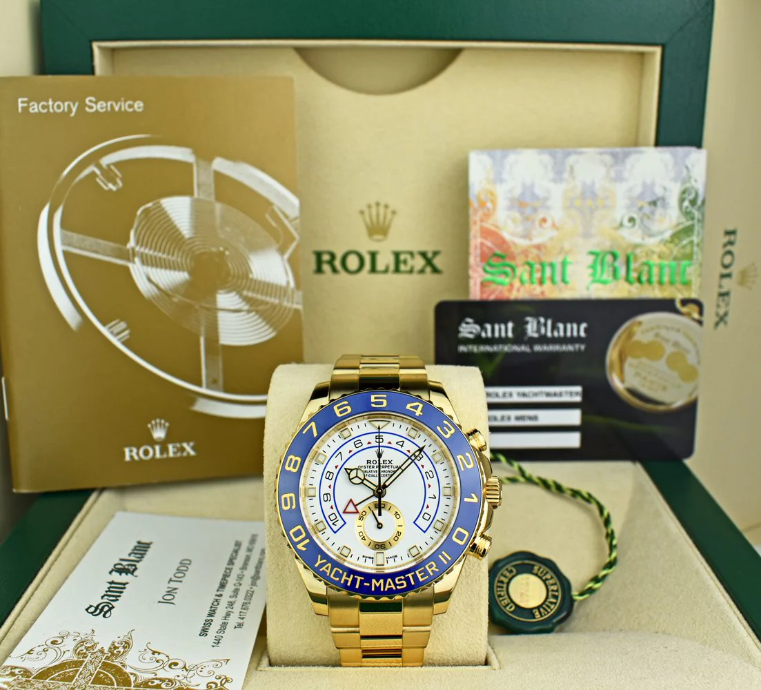 Rolex 1:1 Super Clone Yacht-Master II 44mm 116688 White Dial