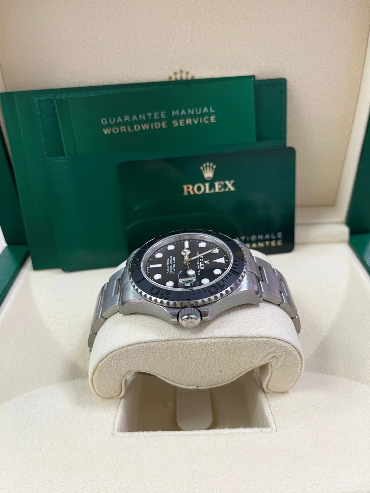 Rolex 1:1 Super Clone Yacht-Master 42 Black Dial RLX Titanium Men's Watch 226627-0001