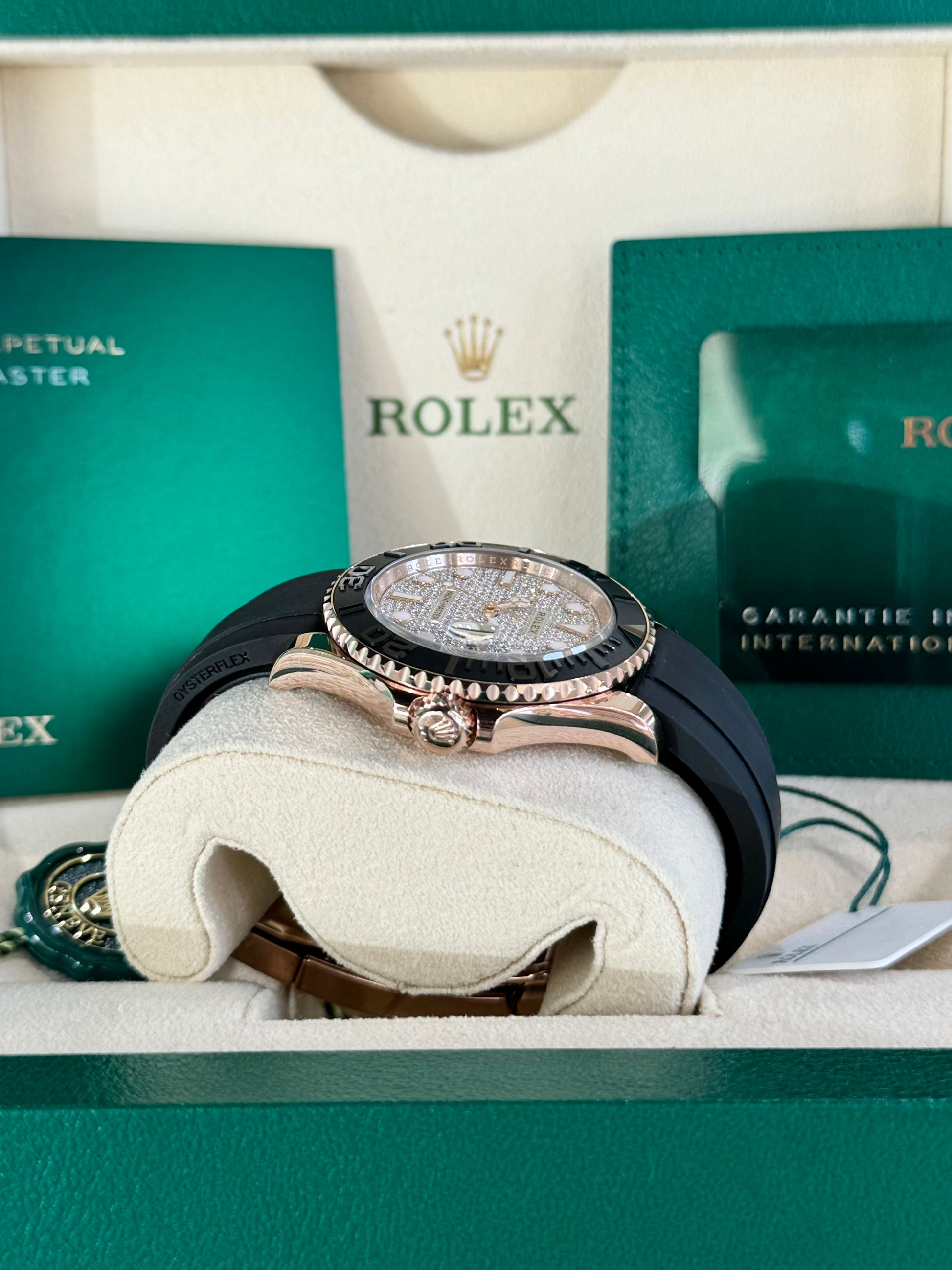 Rolex 1:1 Super Clone Yacht-Master 40mm Oyster Flex 126655 Diamond Dial