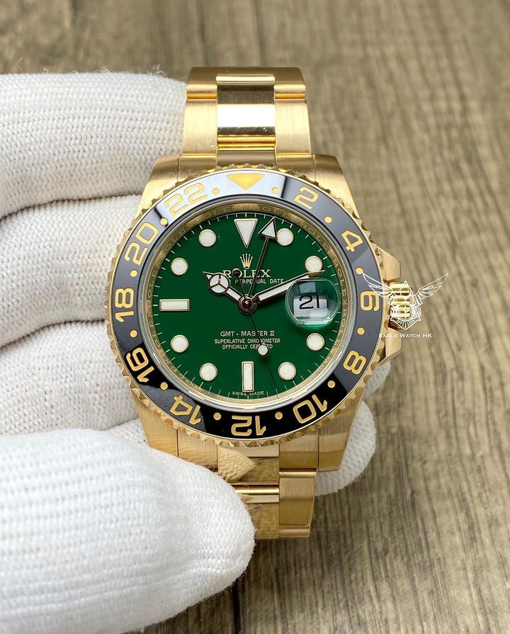 Rolex 1:1 Super Clone GMT-Master II 40mm 116718 Green Dial