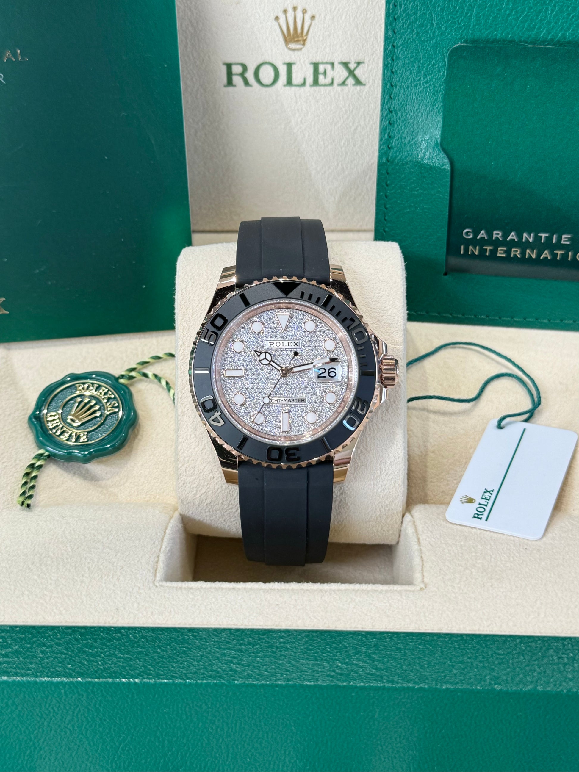 Rolex 1:1 Super Clone Yacht-Master 40mm Oyster Flex 126655 Diamond Dial