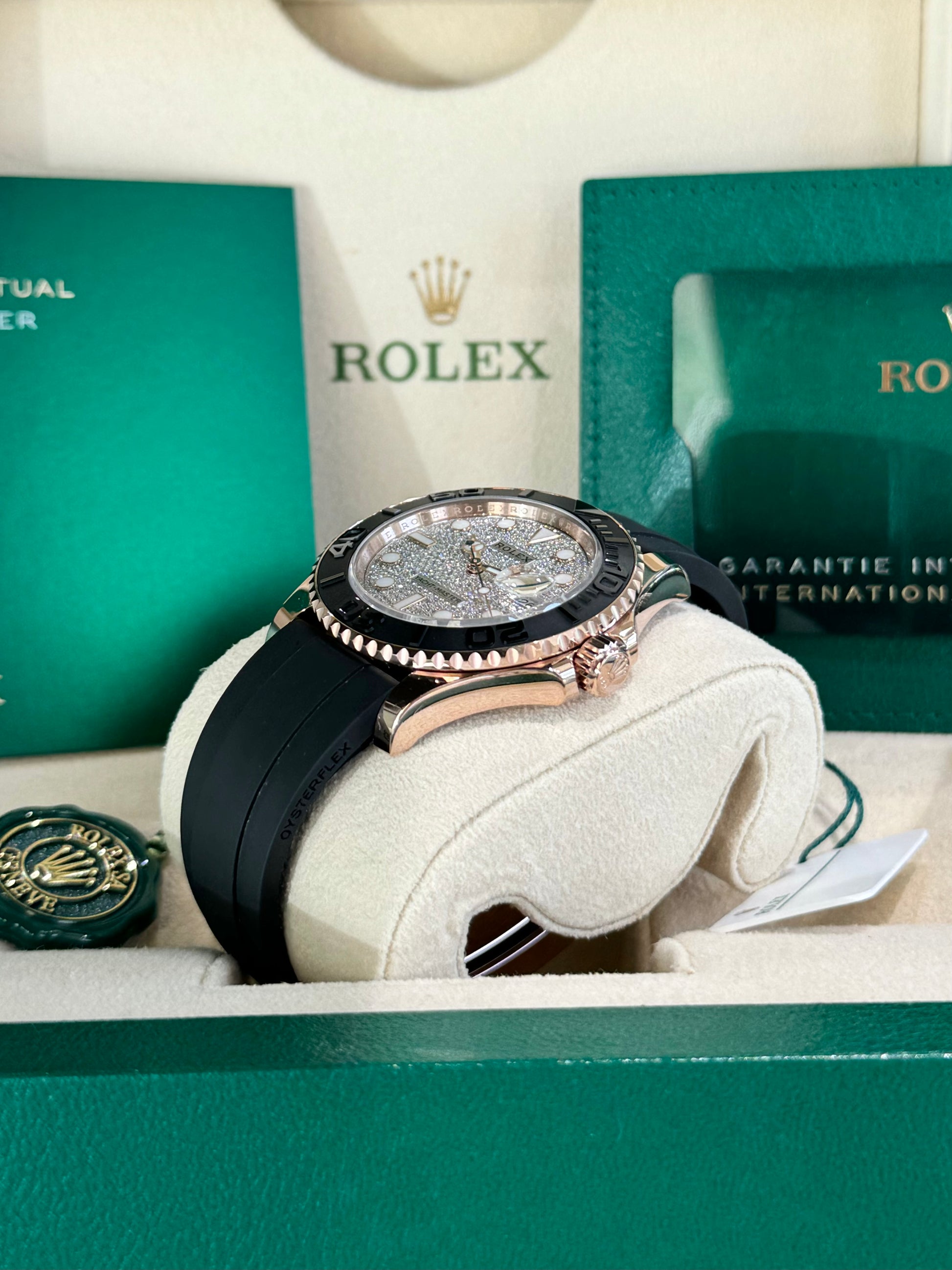 Rolex 1:1 Super Clone Yacht-Master 40mm Oyster Flex 126655 Diamond Dial