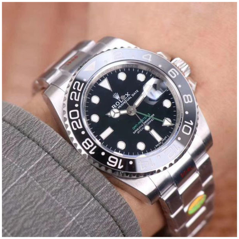 Rolex 1:1 Super Clone GMT-Master II 40mm 116710LN Black Dial