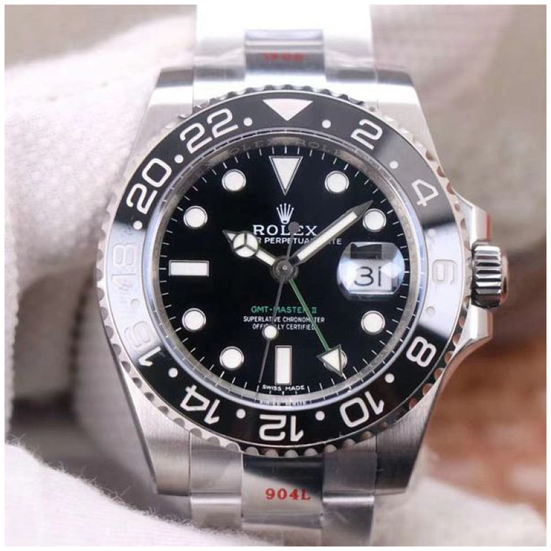 Rolex 1:1 Super Clone GMT-Master II 40mm 116710LN Black Dial