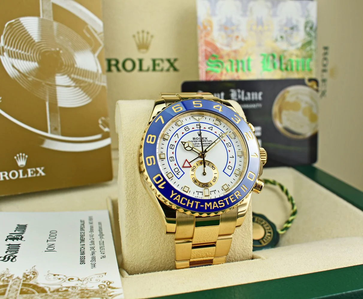 Rolex 1:1 Super Clone Yacht-Master II 44mm 116688 White Dial
