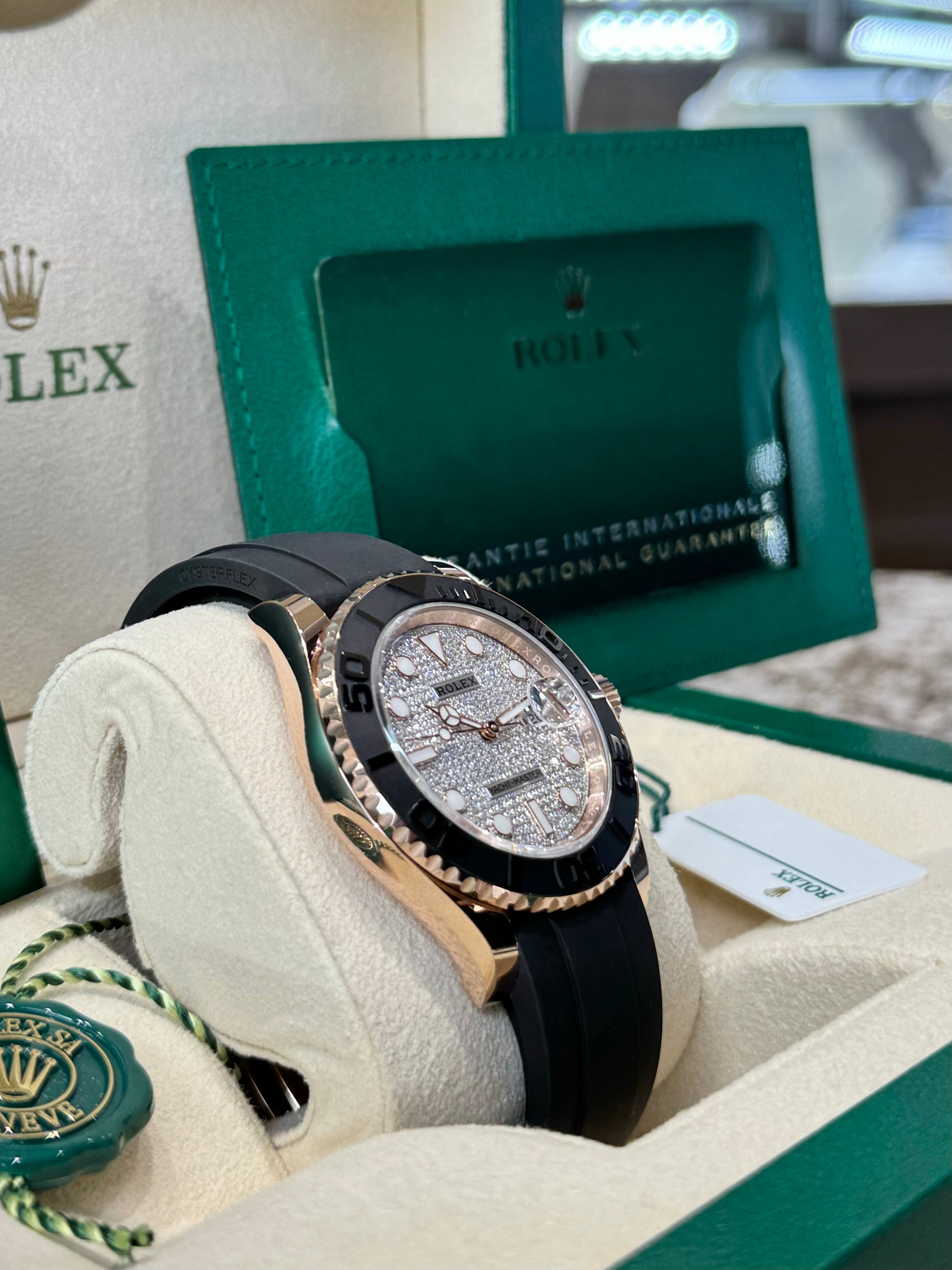 Rolex 1:1 Super Clone Yacht-Master 40mm Oyster Flex 126655 Diamond Dial