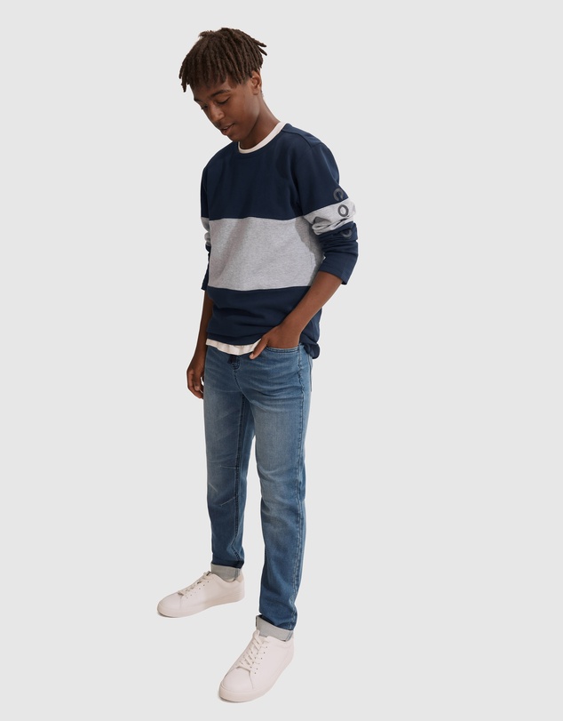 Country Road Teen Recycled Cotton Block Stripe T-Shirt