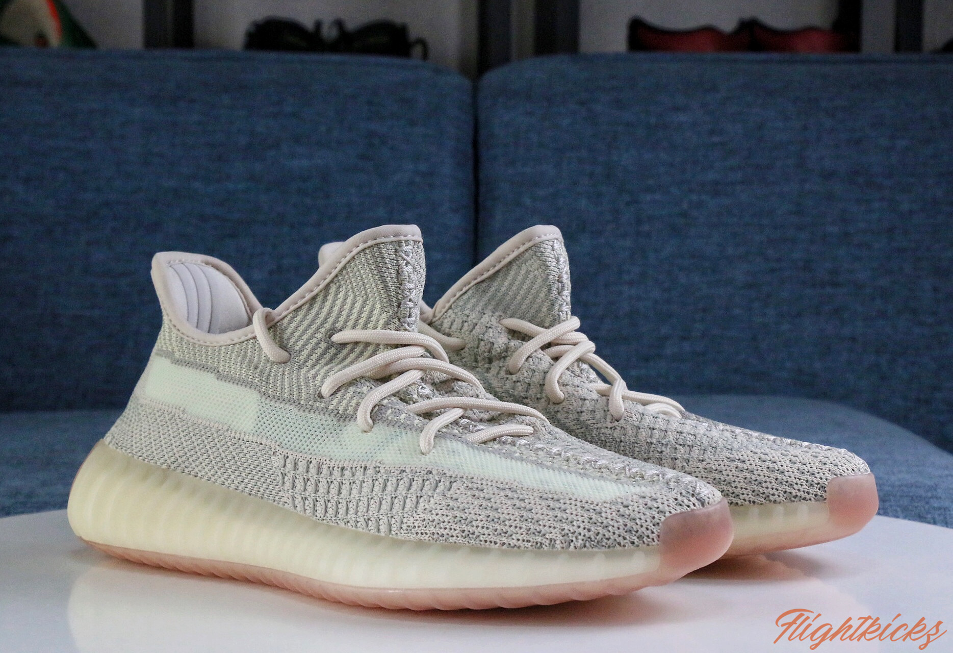 2019 Yeezy 350 V2  Citrin  None Reflective（Ln5 A1)