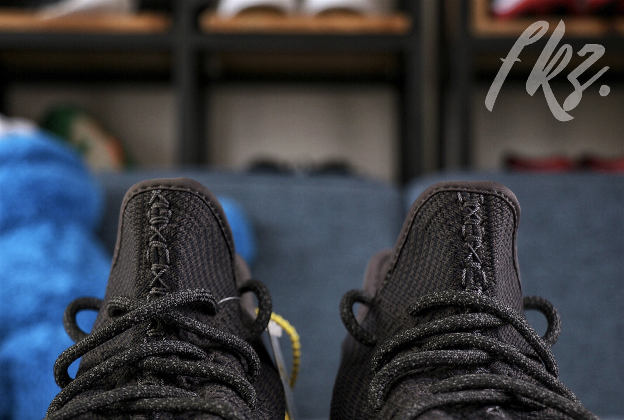 Adidas Yeezy 350 Boost V2 Black Static None Reflective(Ln5 A1)