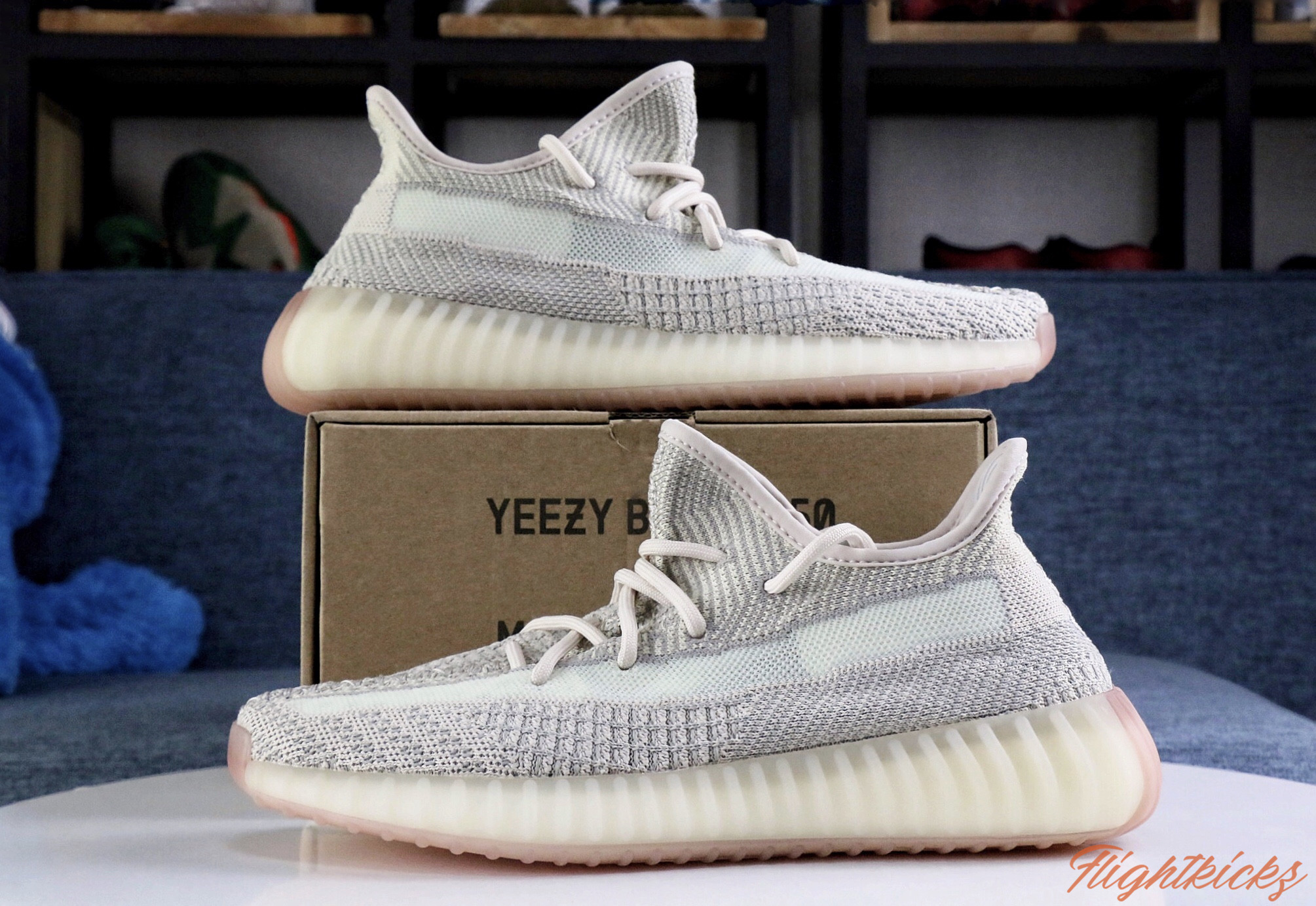 2019 Yeezy 350 V2  Citrin  None Reflective（Ln5 A1)