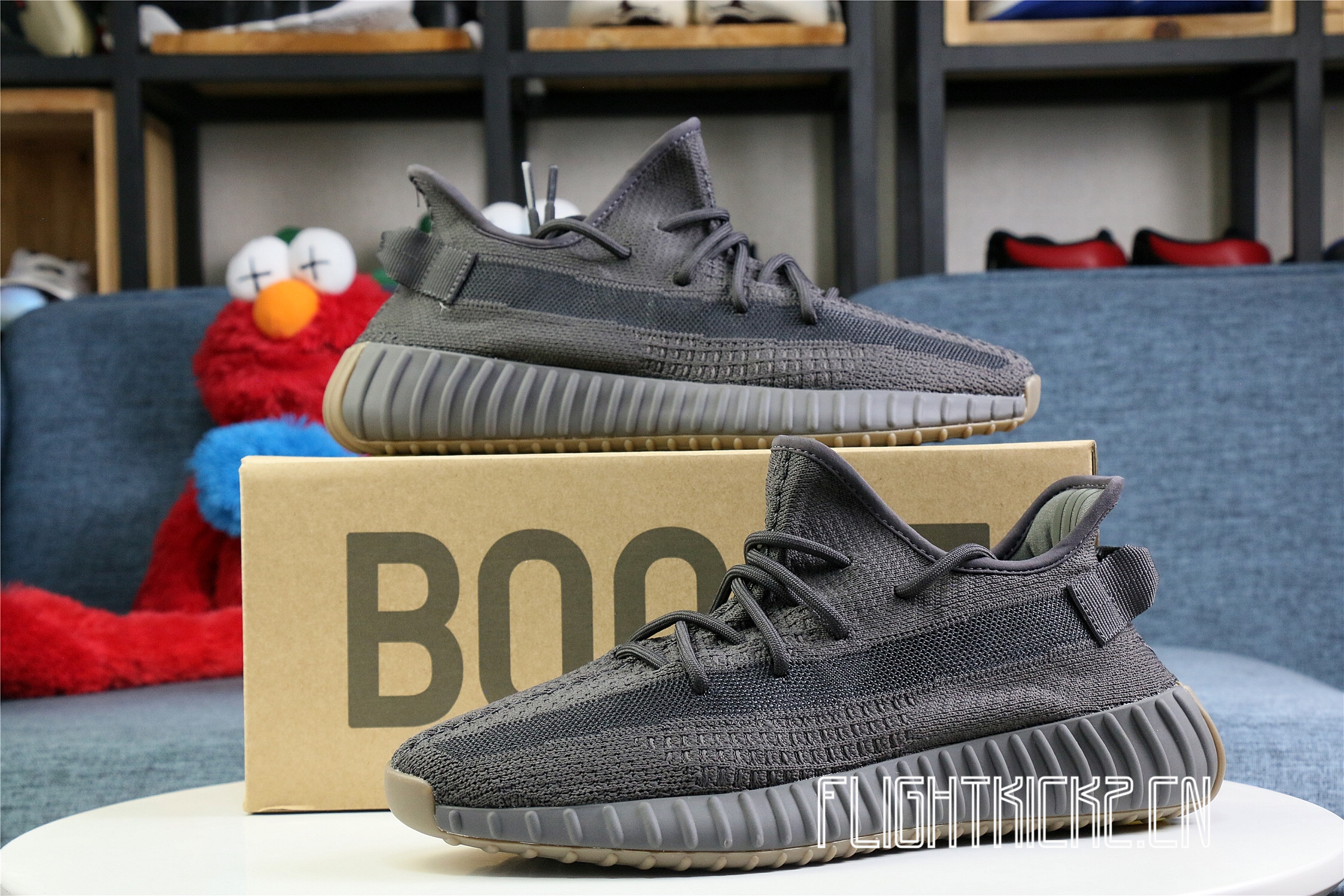 2020 Yeezy 350 V2  Cinder  None Reflective Stripe(Ln5 A1)