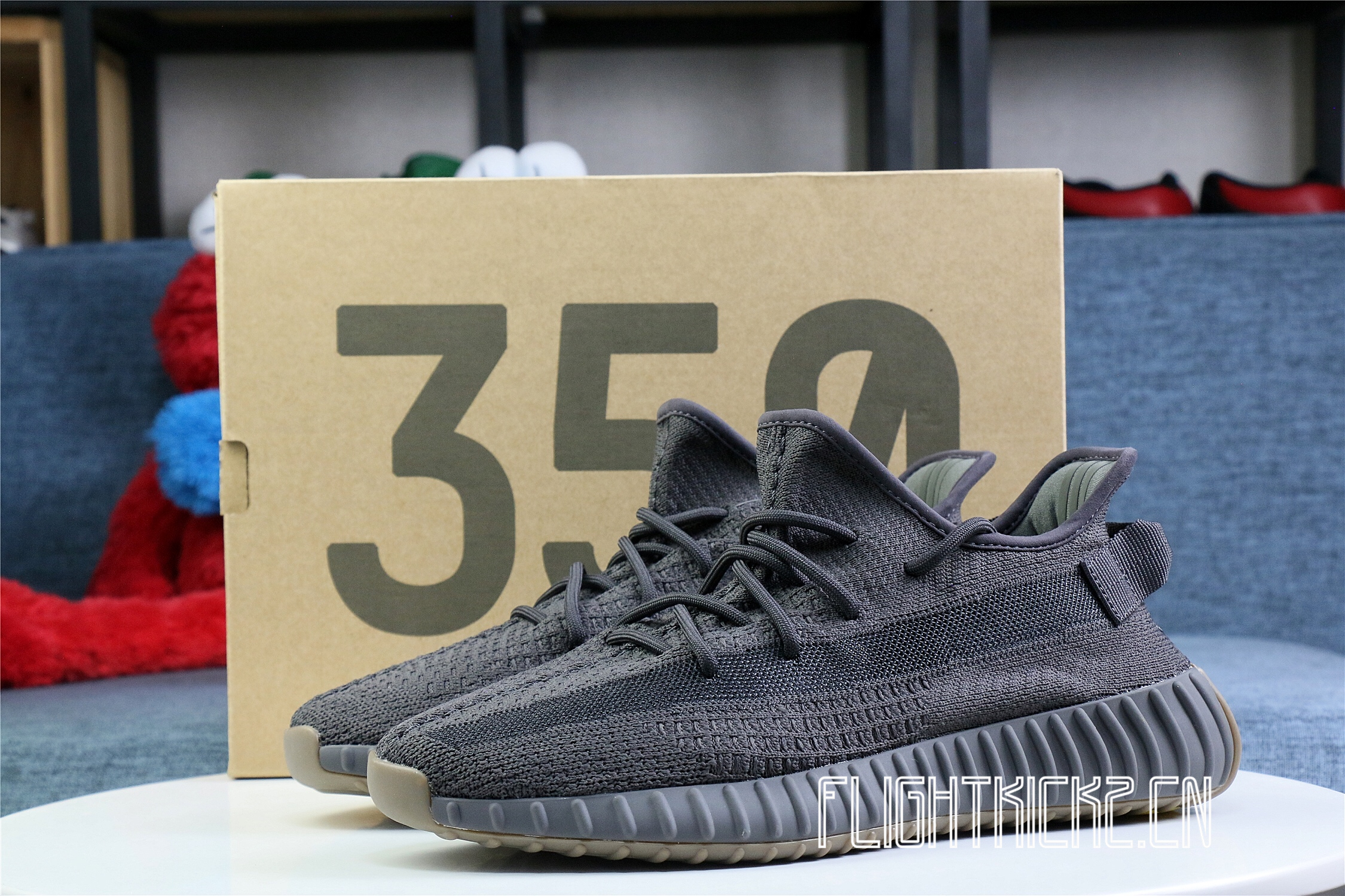 2020 Yeezy 350 V2  Cinder  None Reflective Stripe(Ln5 A1)