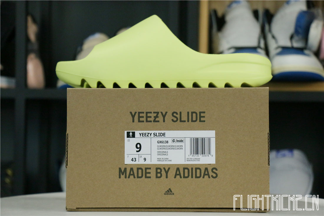 Yeezy Slides Glow Green 2021