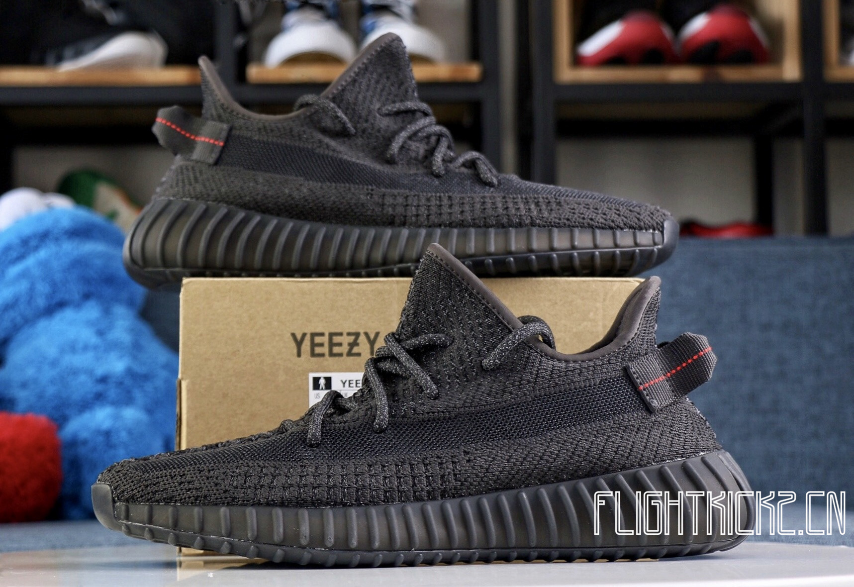 Yeezy 350 Boost V2 Black Static Black Reflective (LN5 A1)