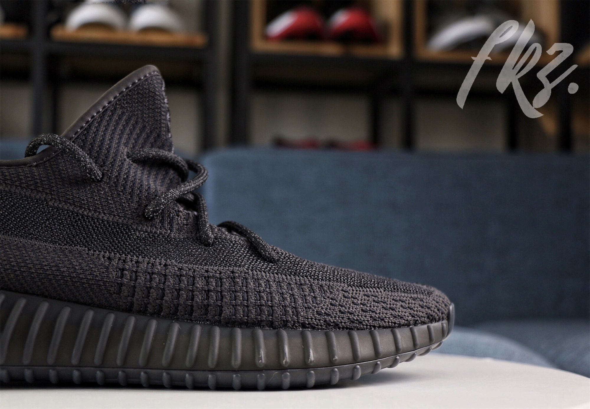 Adidas Yeezy 350 Boost V2 Black Static None Reflective(Ln5 A1)