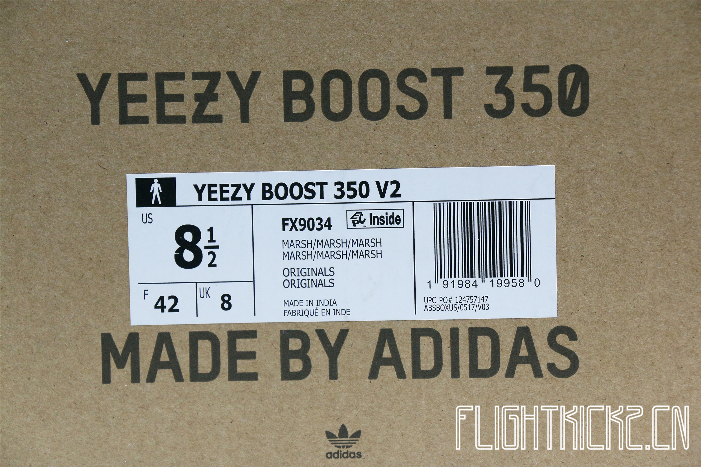 2020 Yeezy 350 V2  Marsh  Reflective Stripe(Ln5 A1)