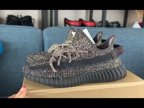 Adidas Yeezy 350 Boost V2 Black Static None Reflective(Ln5 A1)