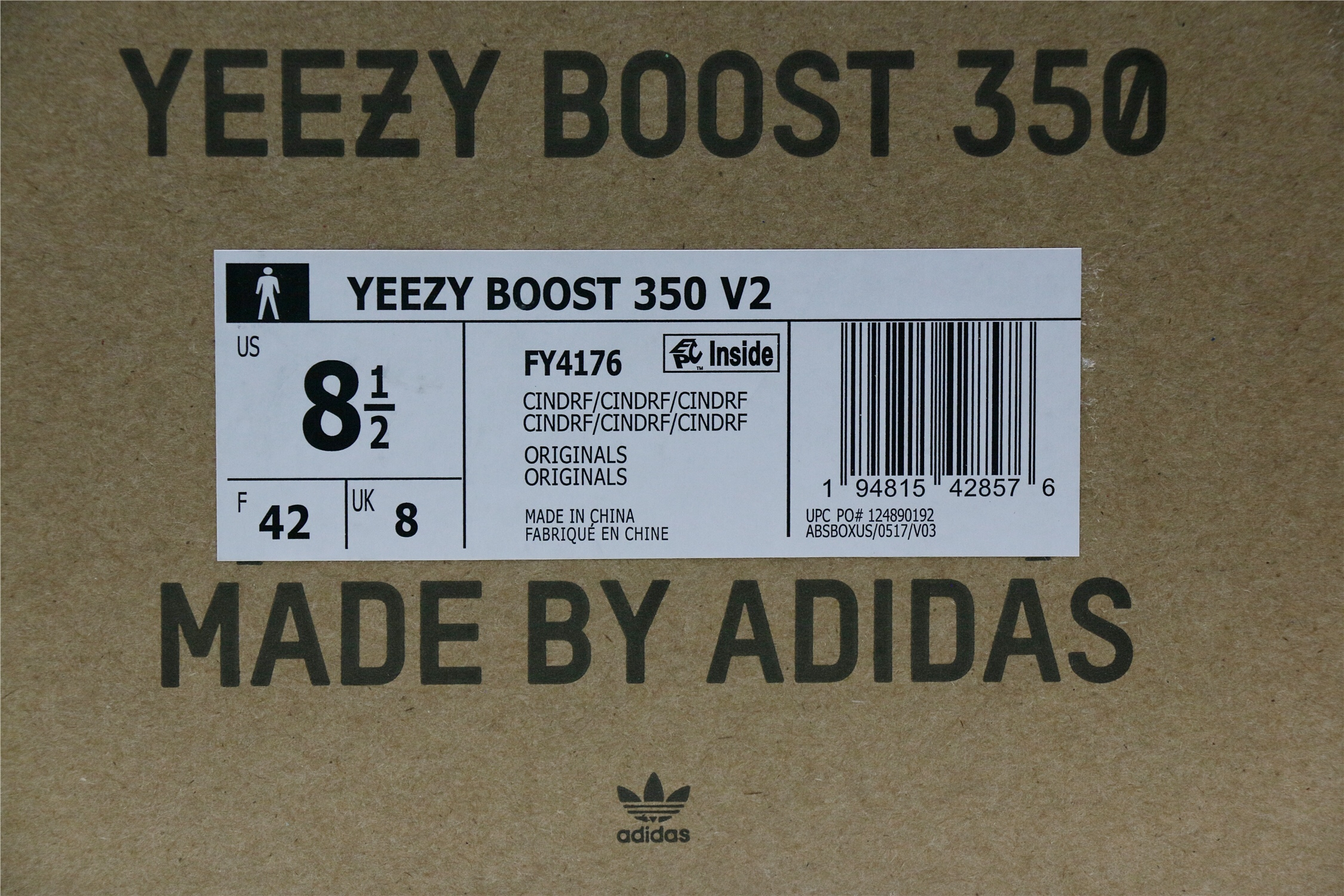 2020 Yeezy 350 V2  Cinder  Reflective (Ln5 A1)