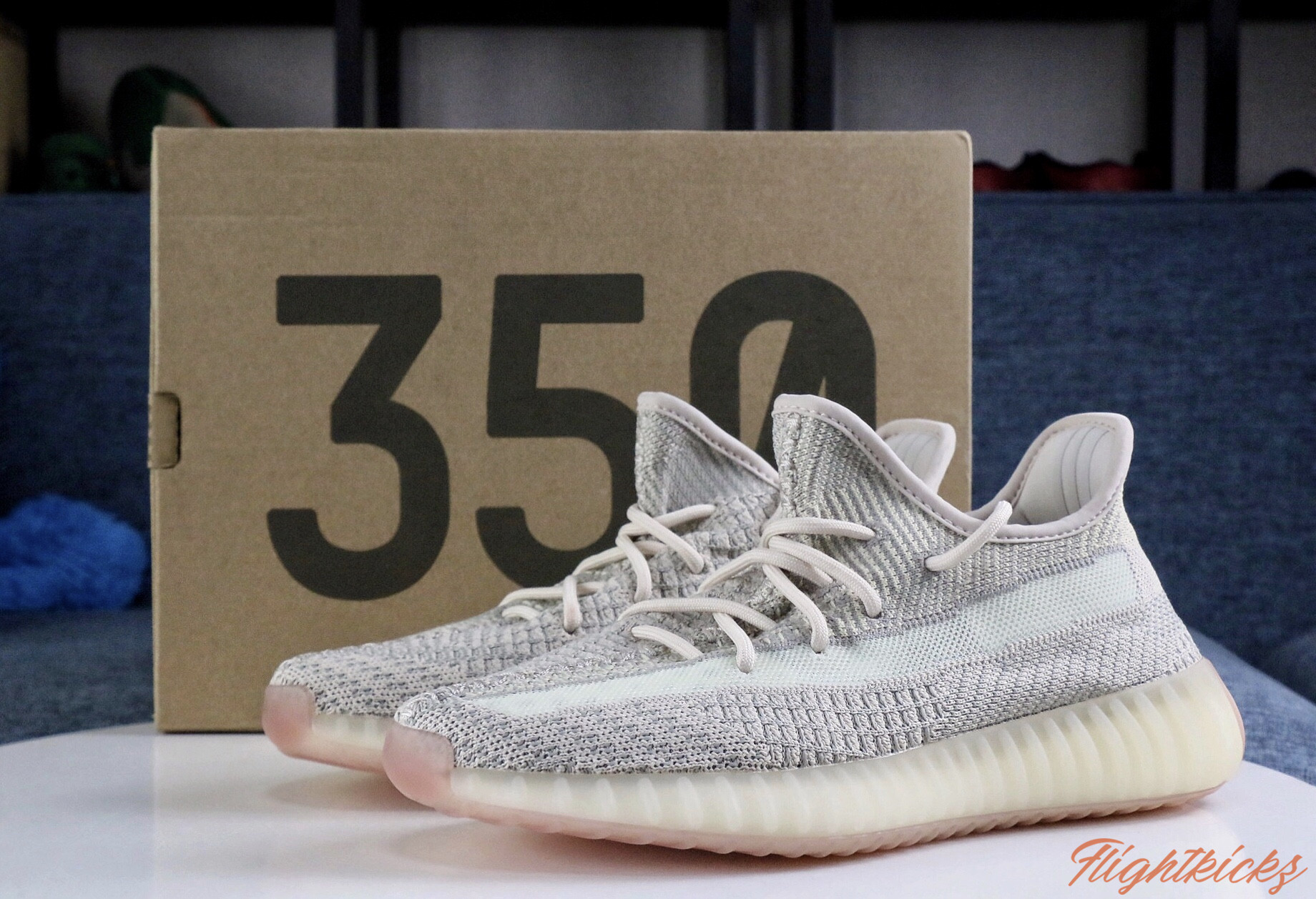 2019 Yeezy 350 V2  Citrin  None Reflective（Ln5 A1)