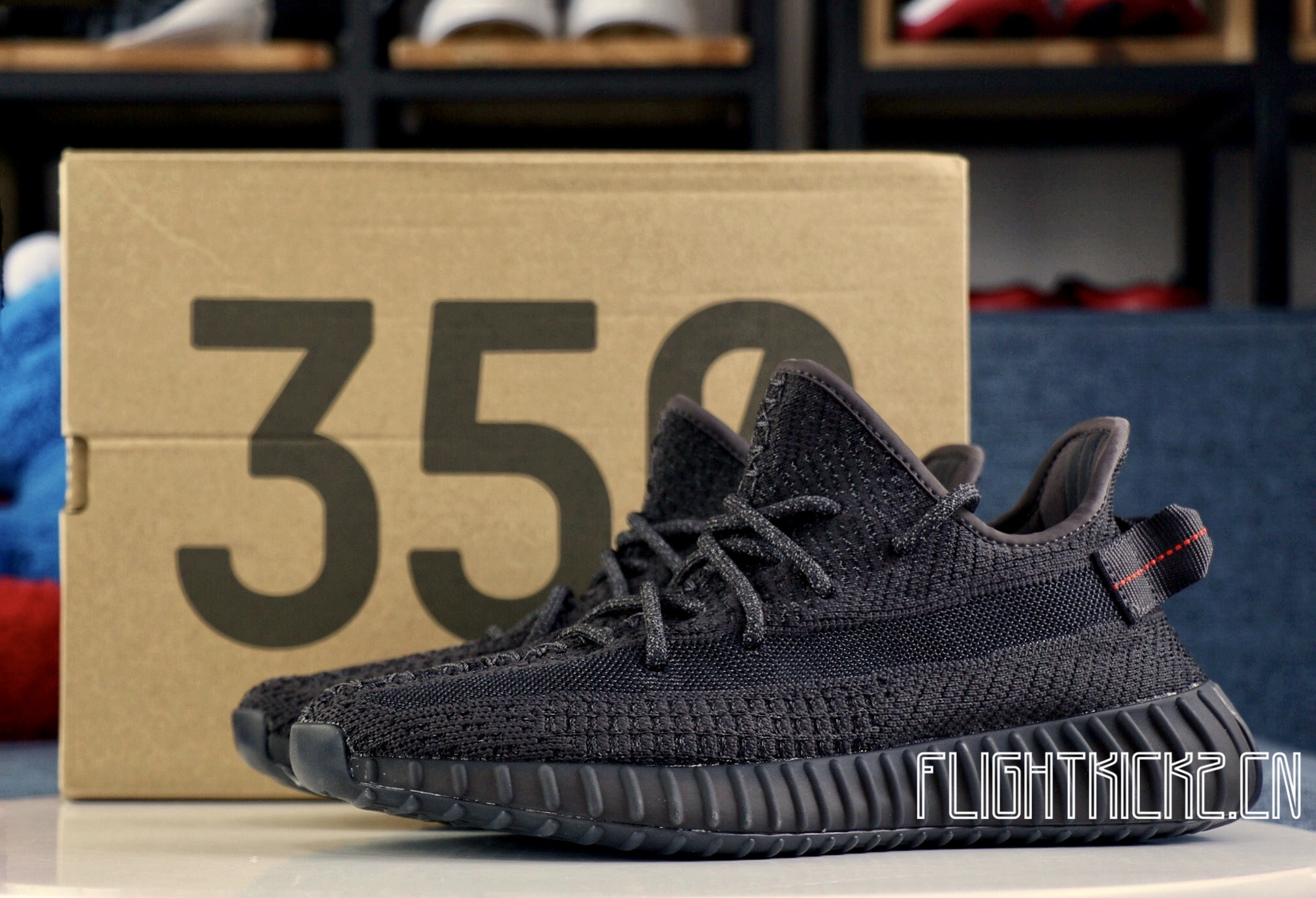 Yeezy 350 Boost V2 Black Static Black Reflective (LN5 A1)