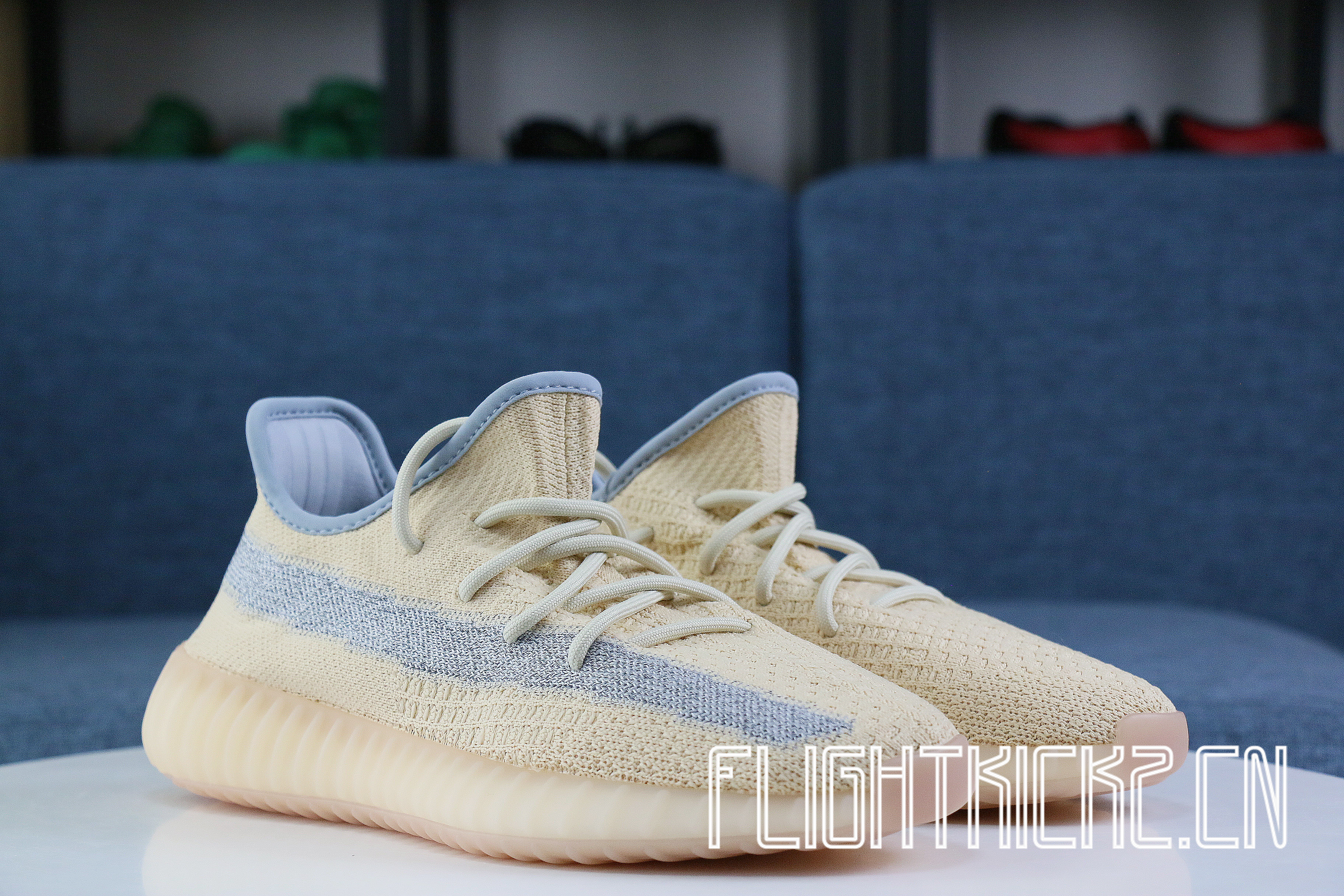 2020 Yeezy 350 V2  Linen  Reflective Strip(LN5 A1)