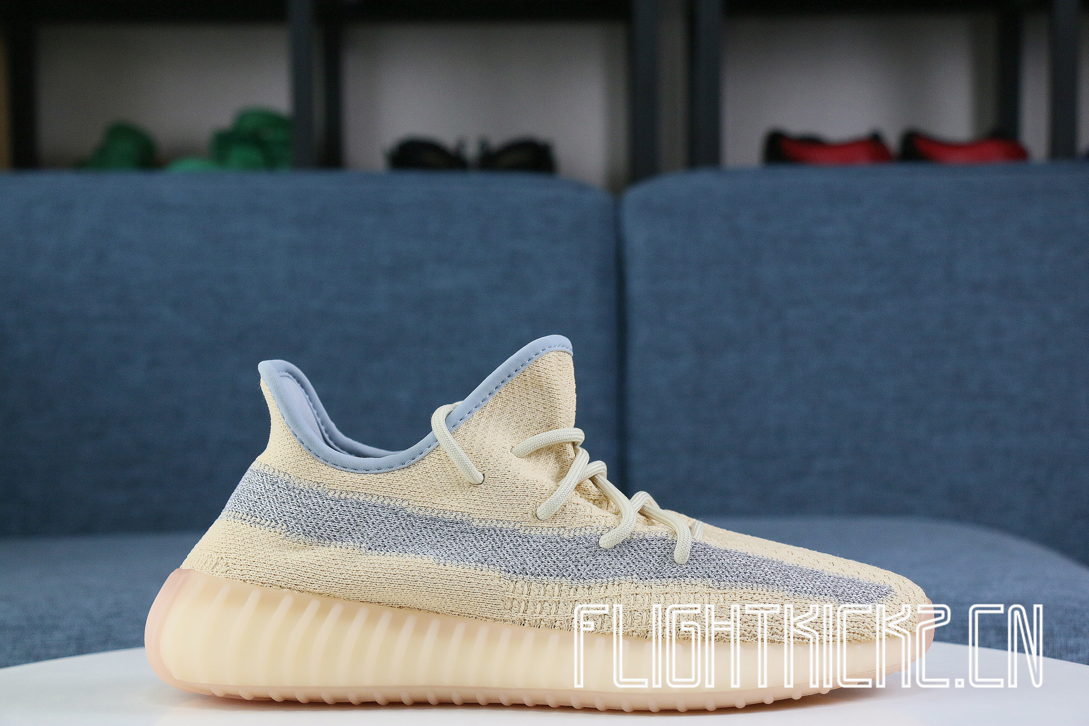 2020 Yeezy 350 V2  Linen  Reflective Strip(LN5 A1)