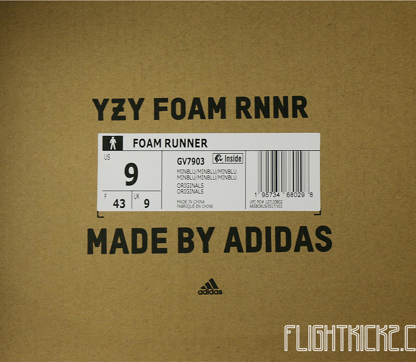 Yeezy Foam Runner “Mineral Blue” (GV7903午夜蓝）