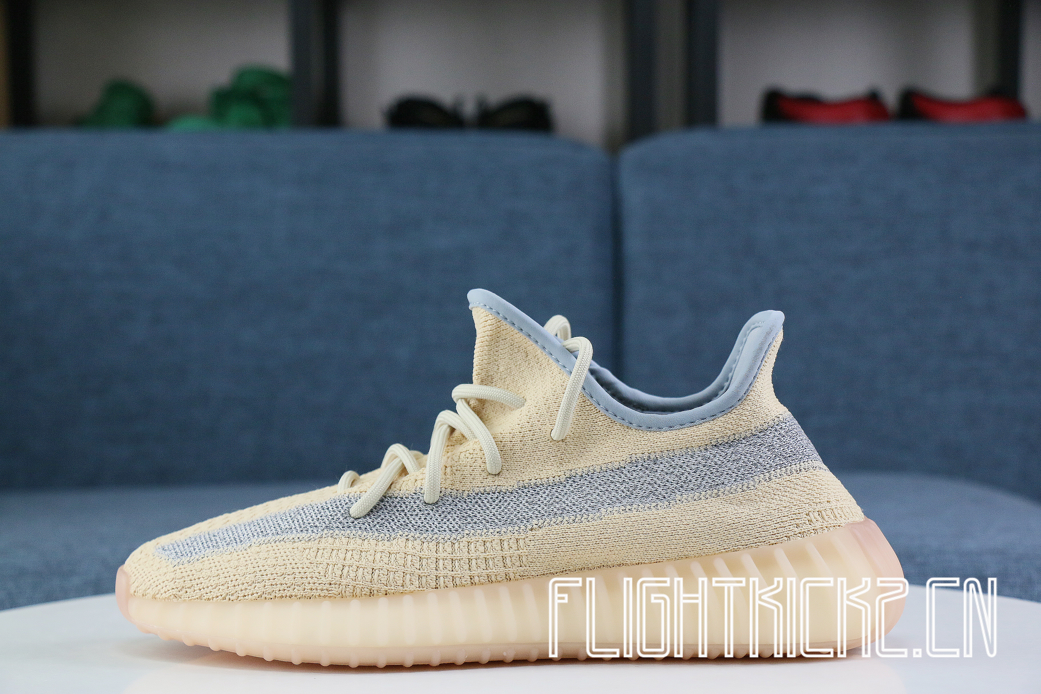 2020 Yeezy 350 V2  Linen  Reflective Strip(LN5 A1)