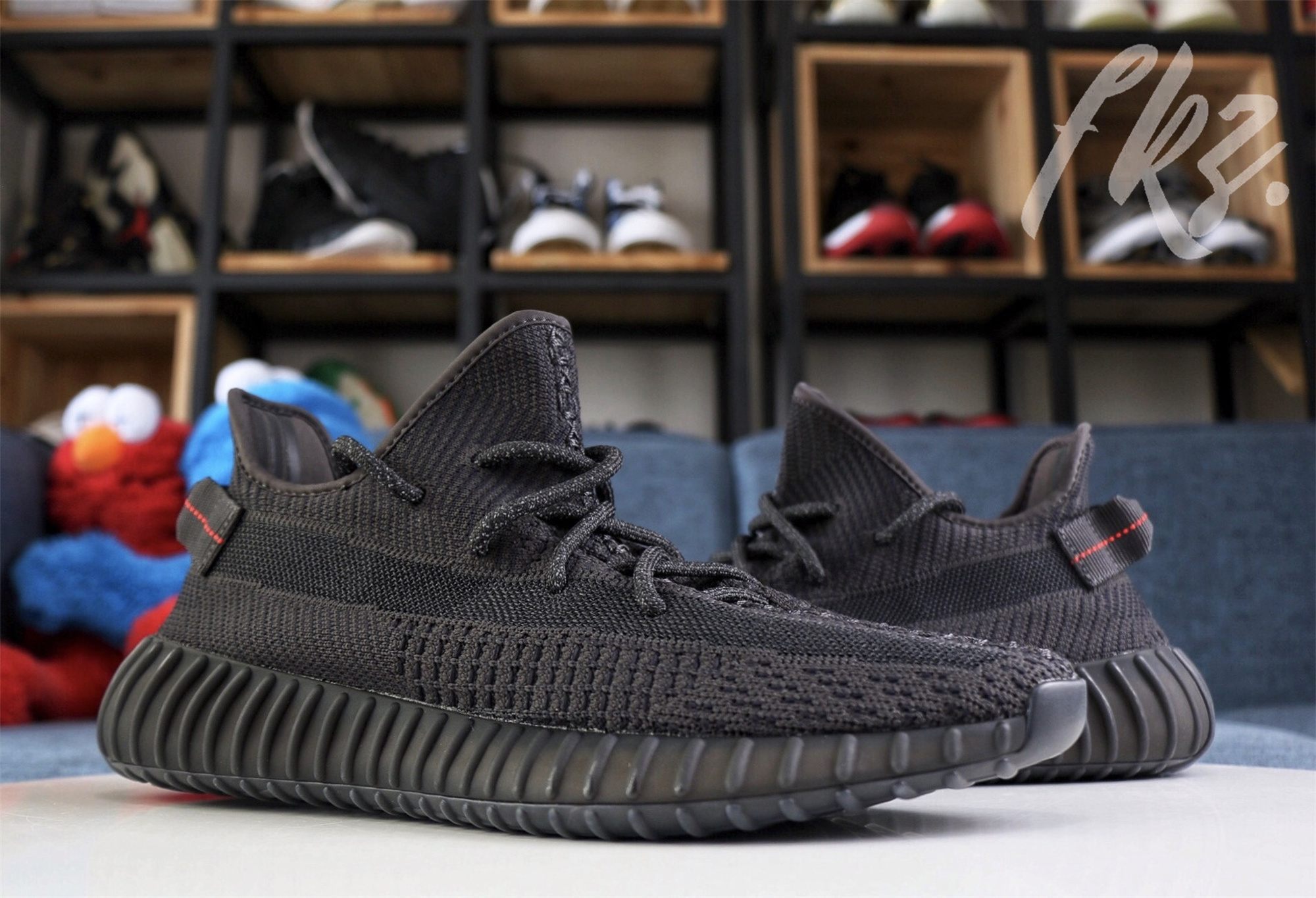 Adidas Yeezy 350 Boost V2 Black Static None Reflective(Ln5 A1)