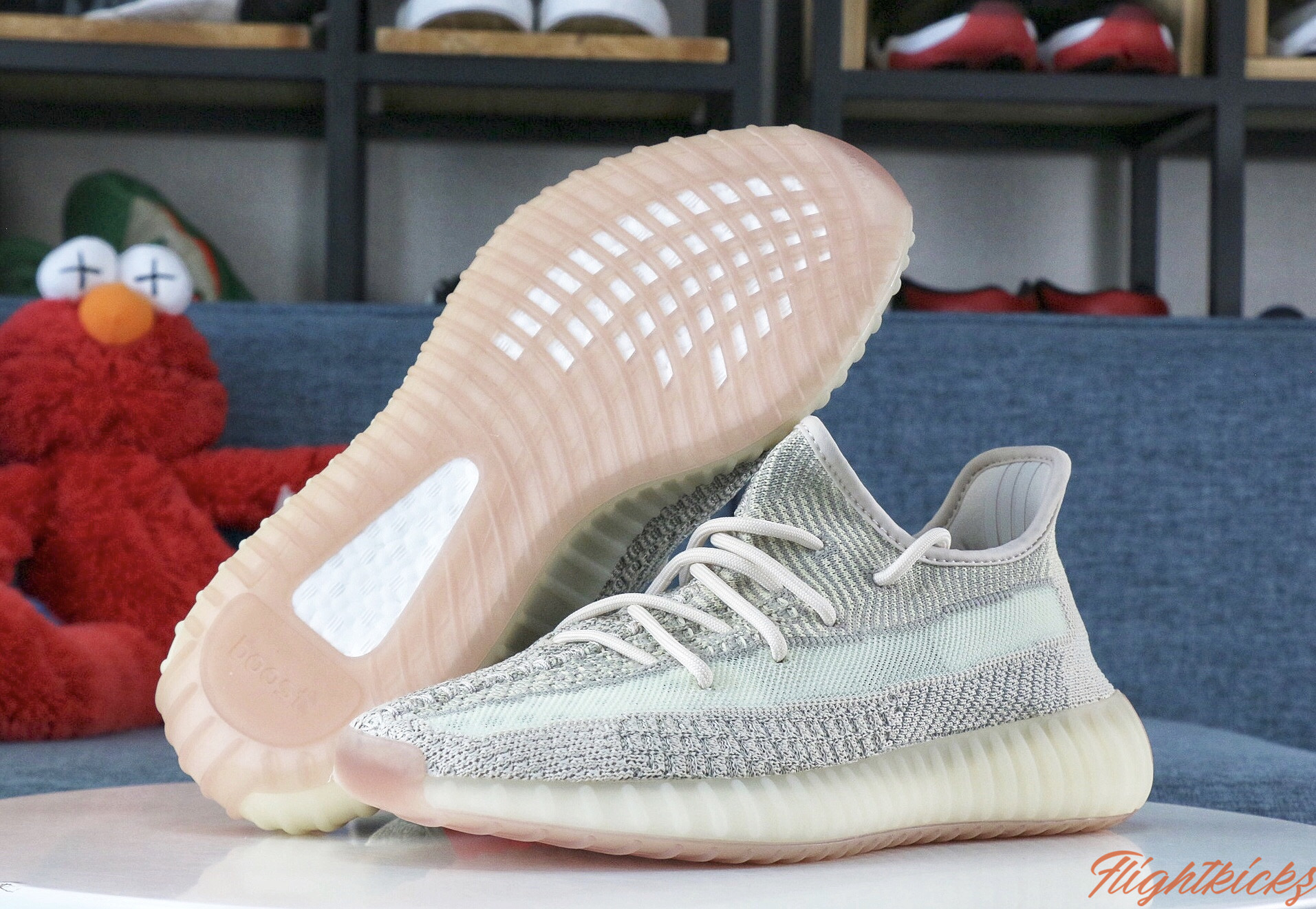 2019 Yeezy 350 V2  Citrin  Reflective(Ln5 A1 batch)